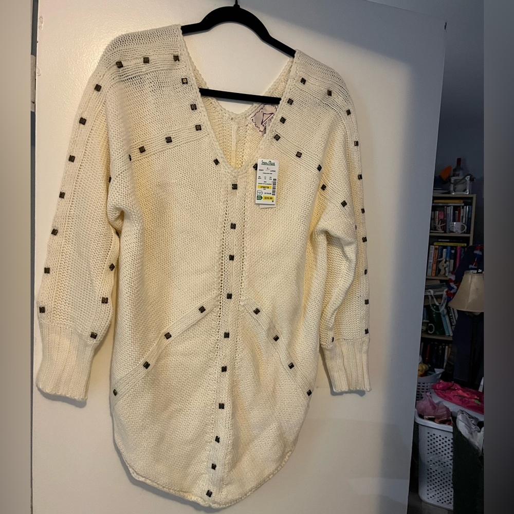 Brand New Cotton Sweater with tags Size L